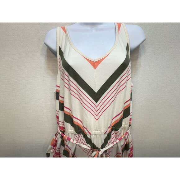 Old Navy Womens Sleeveless Chevron Striped Maxi Dress Size 1X Multicolor Summer - Picture 5 of 13